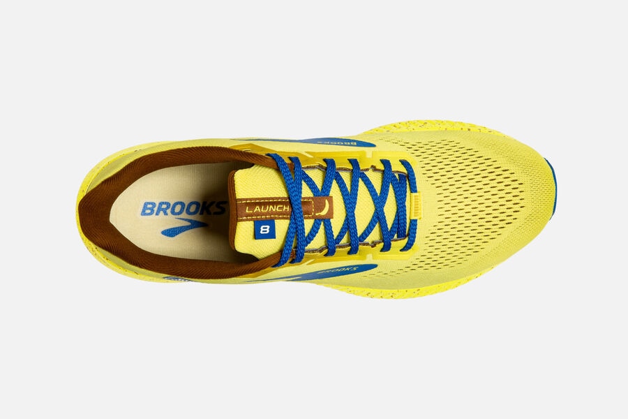 Brooks Israel Launch 8 Road Running Shoes Womens - Yellow/Blue - NWI-529740